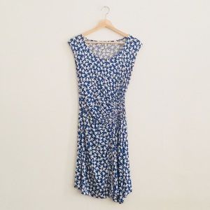 Anthropologie Leithnotes gulls print blue dress